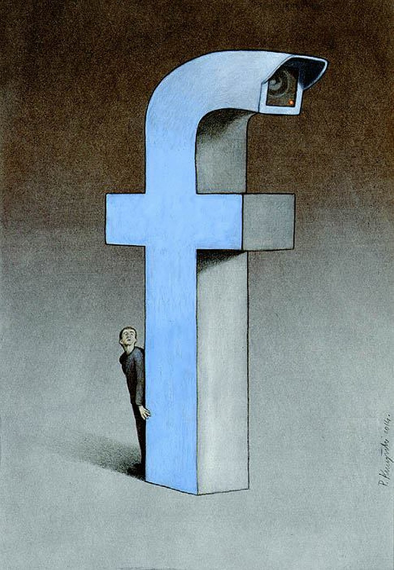 Illustration for article titled These illustrations perfectly make fun of our obsession with Facebook